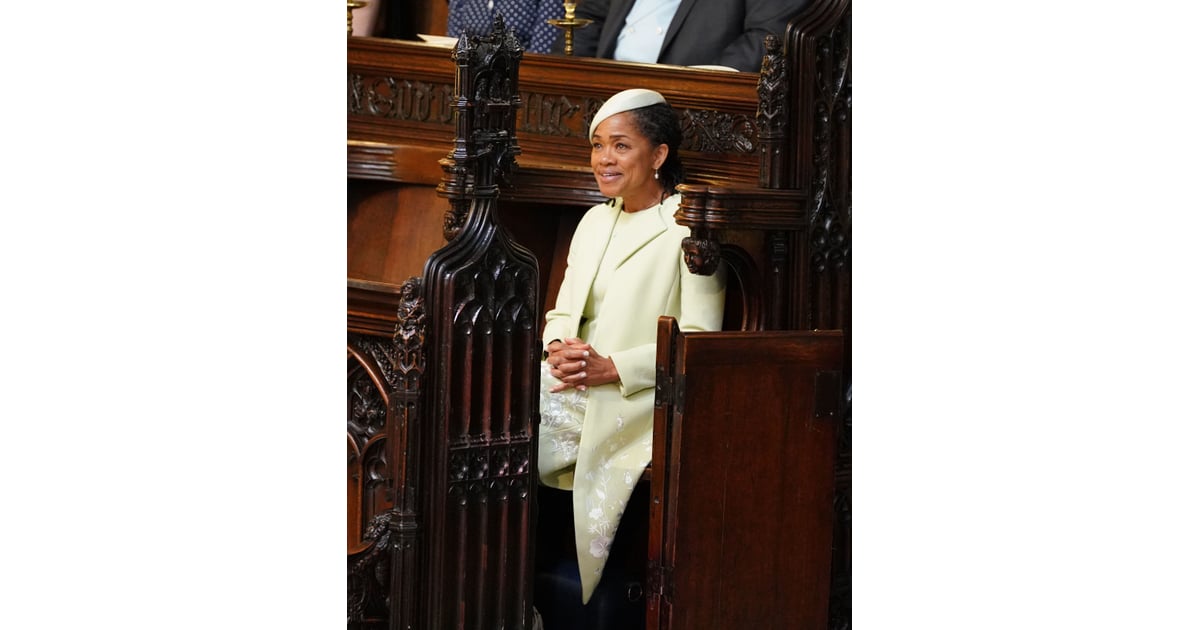 meghan markle mother wedding outfit