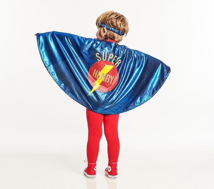 Kids Blue Superhero Cape Set