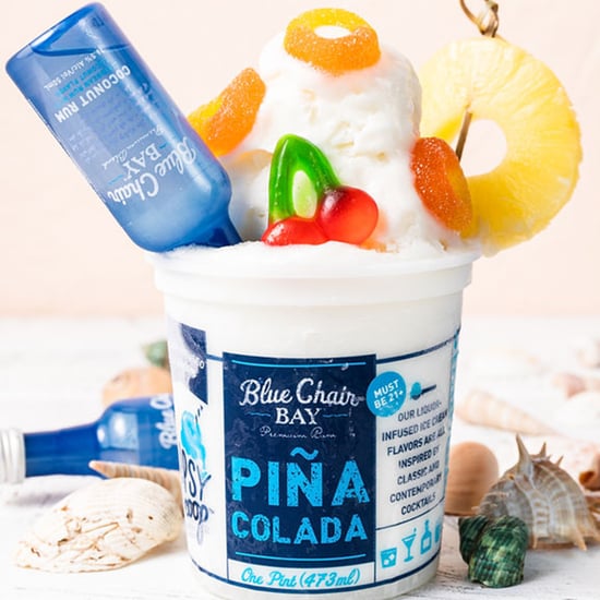 Tipsy Scoop's Piña Colada Ice Cream With Blue Chair Bay Rum