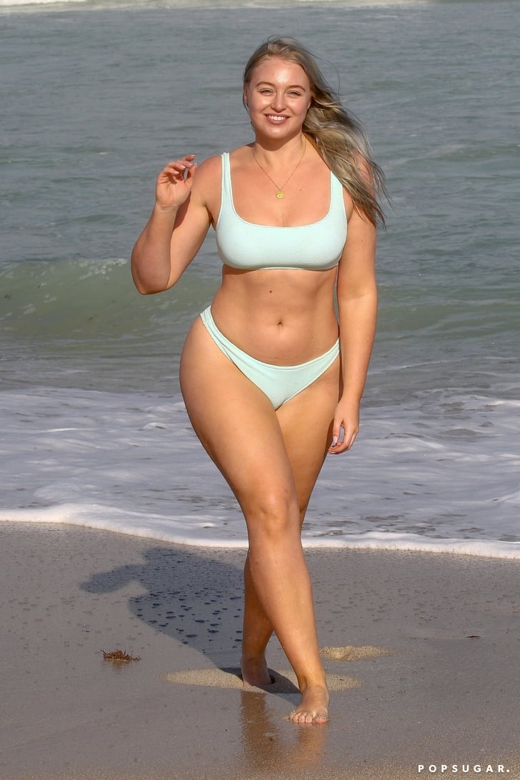 Iskra Lawrence's Mint Green Aerie Bikini in Miami