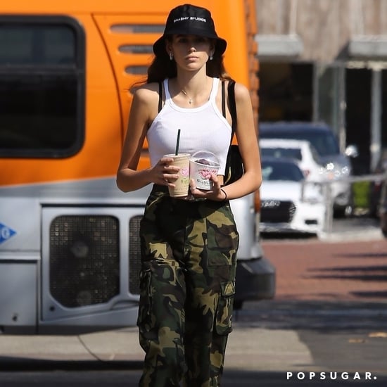 Kaia Gerber Wearing Bucket Hat