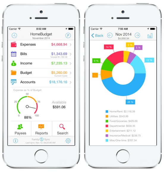 HomeBudget With Sync