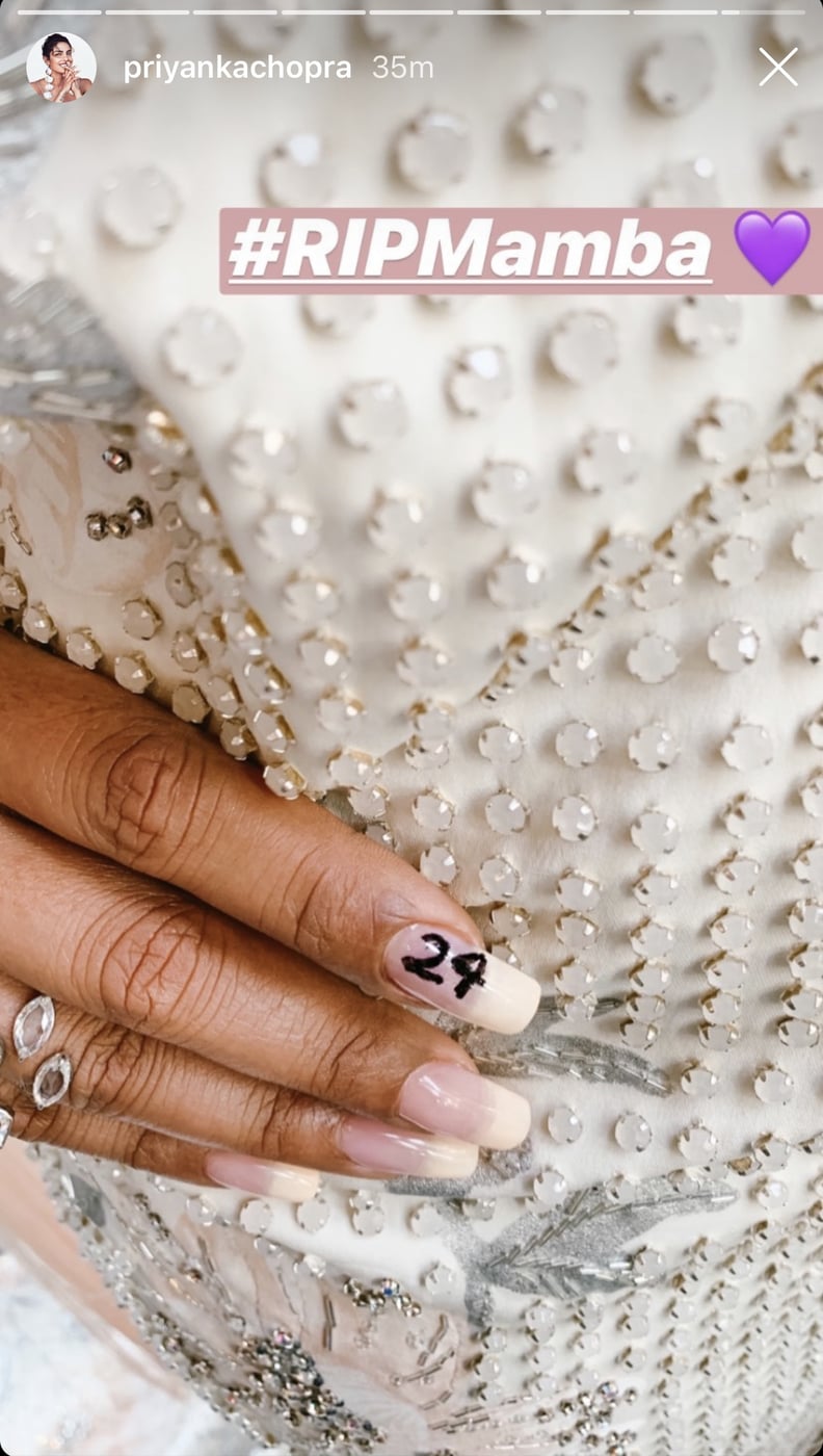 Priyanka Chopra's Nails Honoring Kobe Bryant at the 2020 Grammys