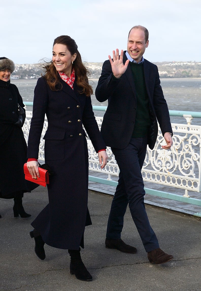 Navy Blue Maxi-Length Coat