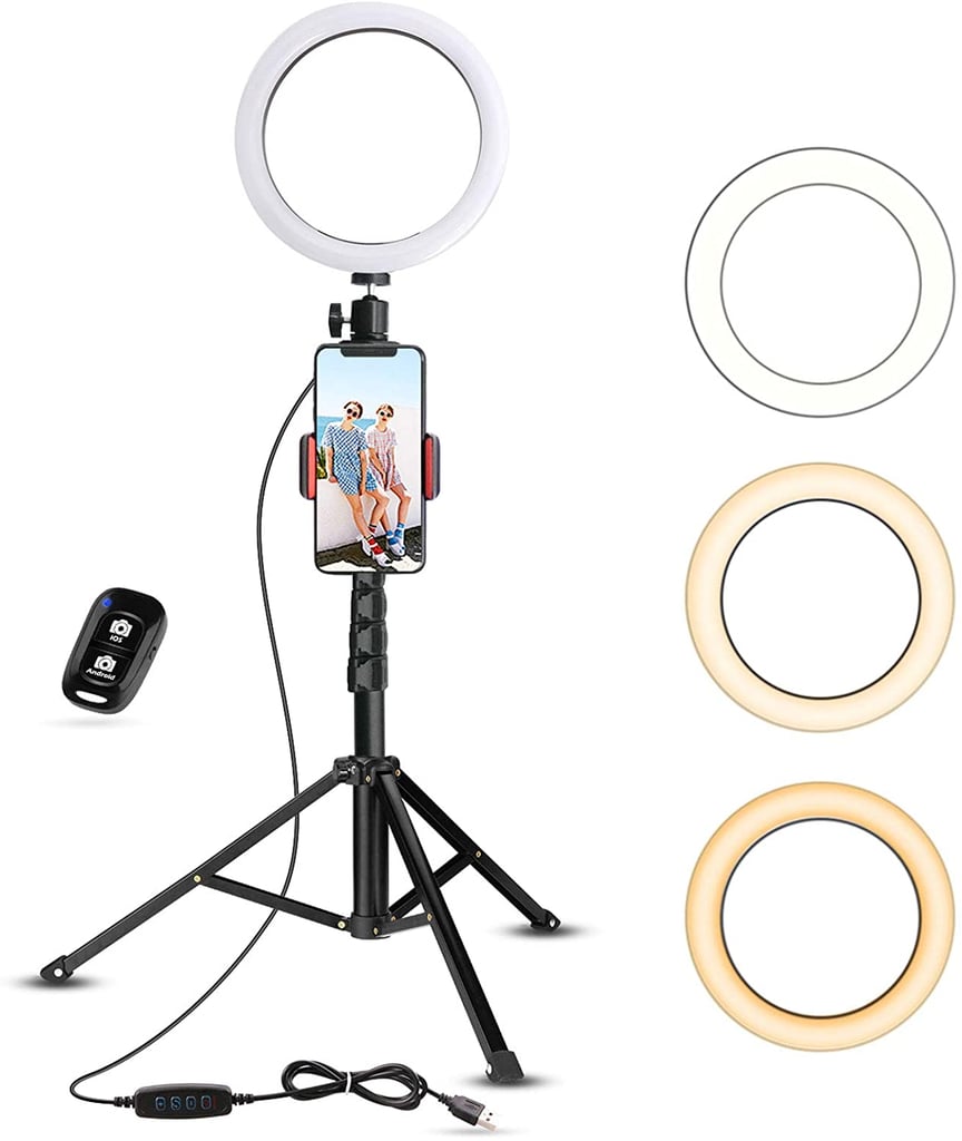 UBeesize Selfie Ring Light with Tripod Stand & Cell Phone Holder