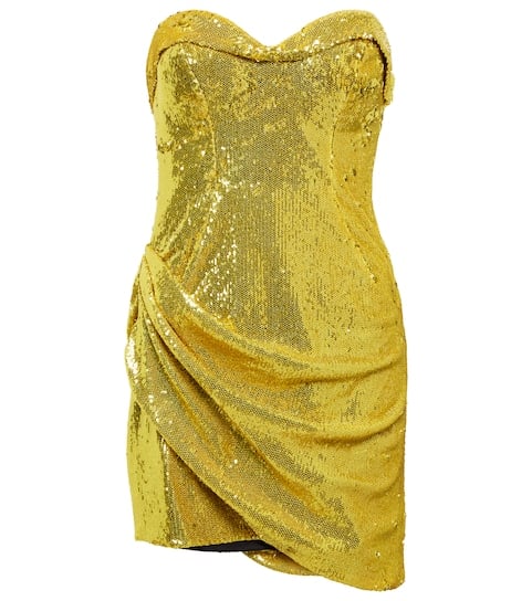 Area Sequined Minidress