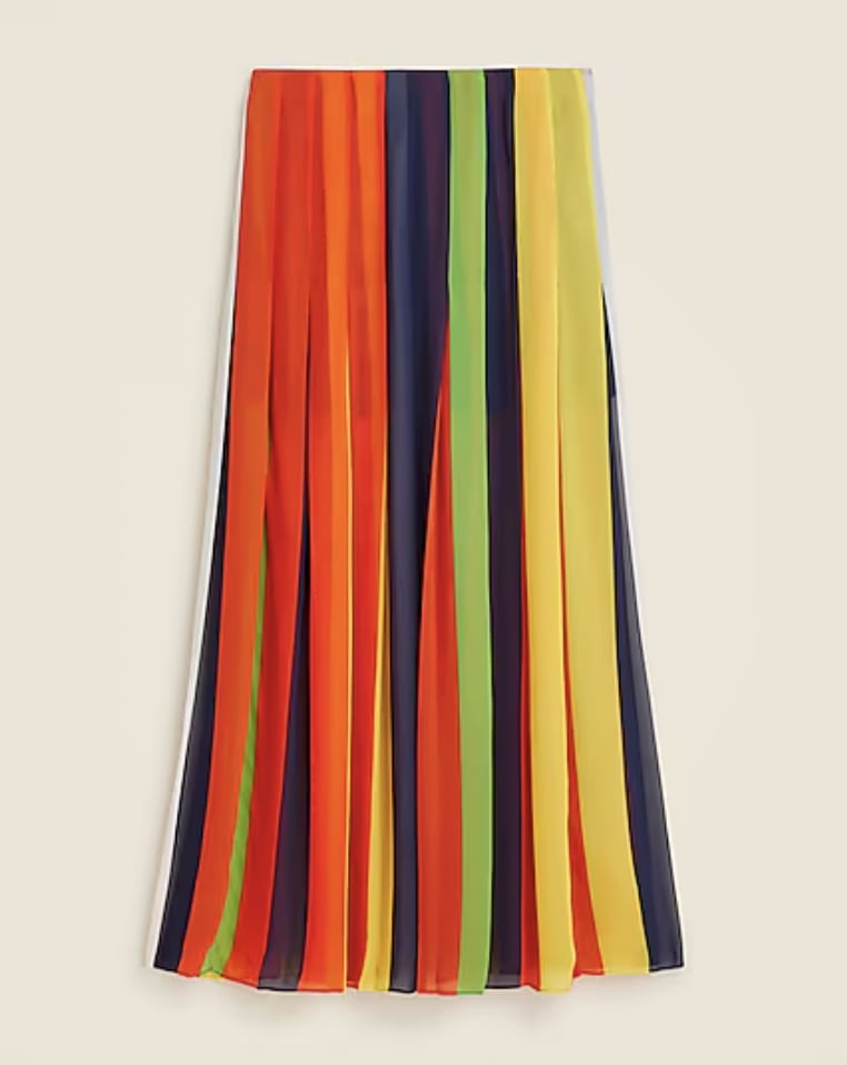 Christopher John Rogers Pleated Maxi Skirt