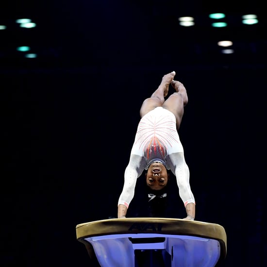 Watch Simone Biles Debut Her New Yurchenko Double Pike Vault