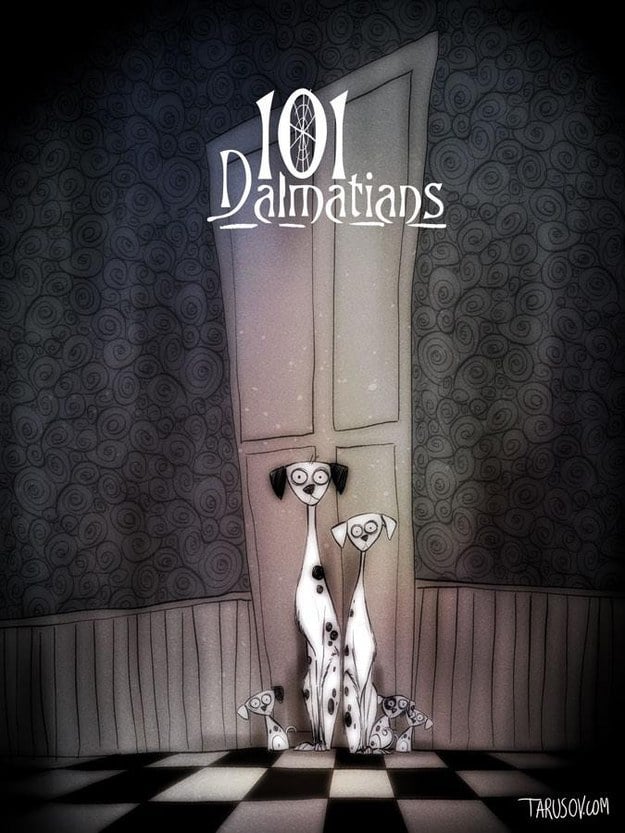 Disney Movies as Tim Burton Characters
