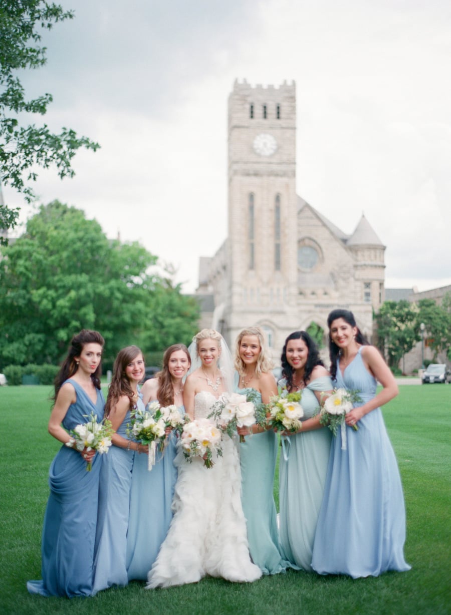 gradient bridesmaid dresses