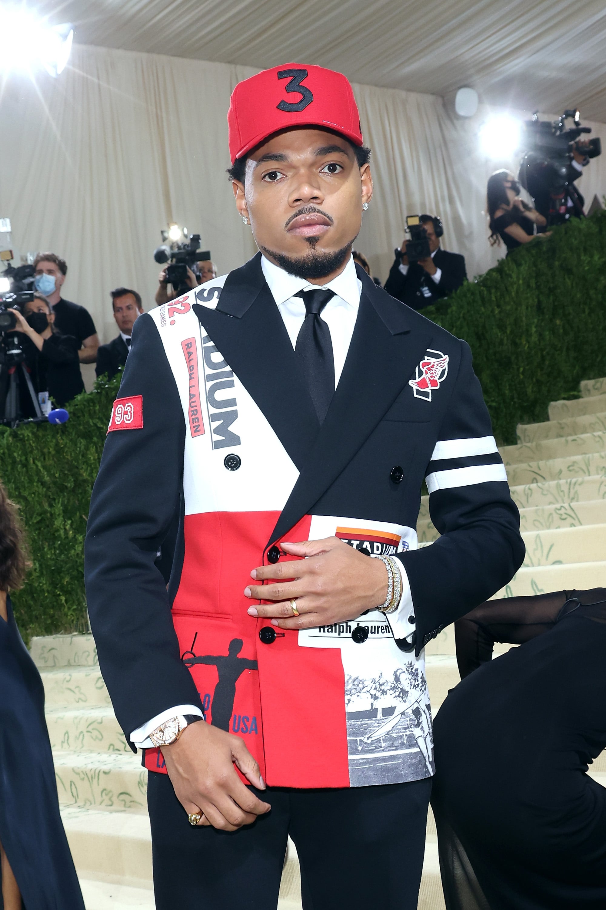 Chance the Rapper's Ralph Lauren Look Was a Throwback to '90s-Era Olympic  Fashion, O Say Can You See How Perfectly These Celebs Nailed the Theme of  the 2021 Met Gala