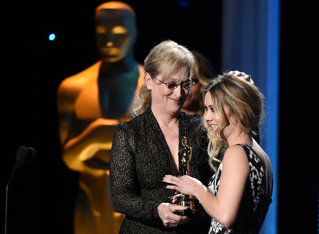 Meryl Streep! The megastar was close friends with the late Carrie Fisher, who made her the godmother of her daughter, Billie Lourd, per E! News.