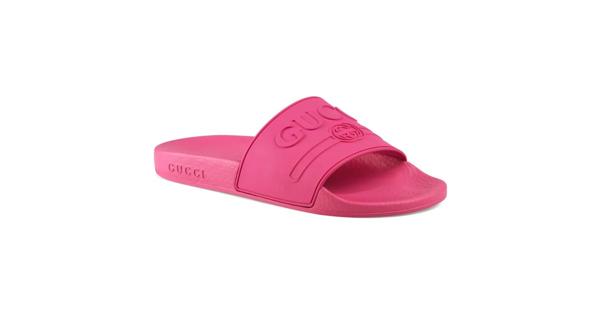 Pursuit logo slide sandal clearance