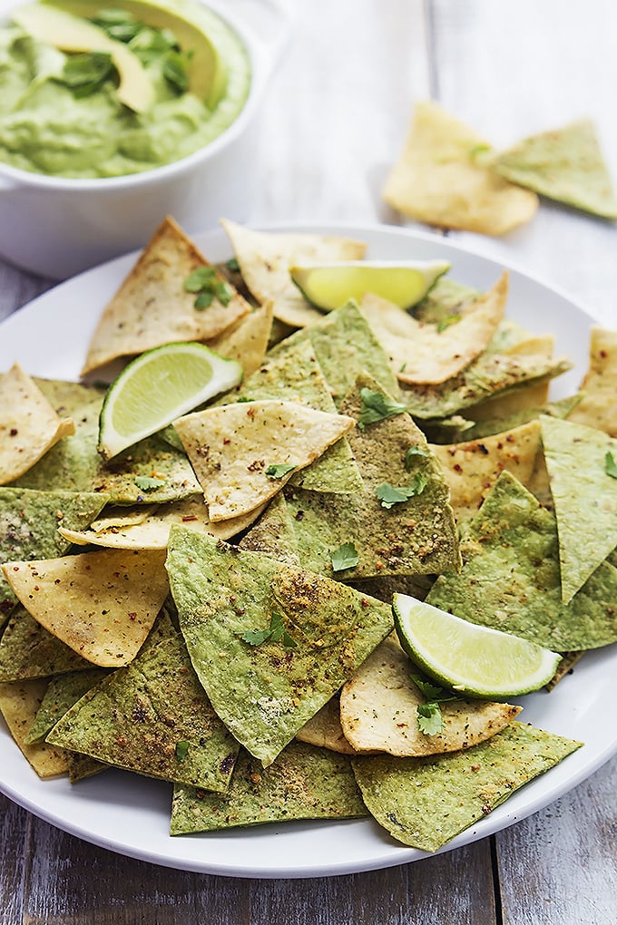 Skip the Tostitos and try your hand at freshly baked tortilla chips to serve alongside your party dip and salsas.