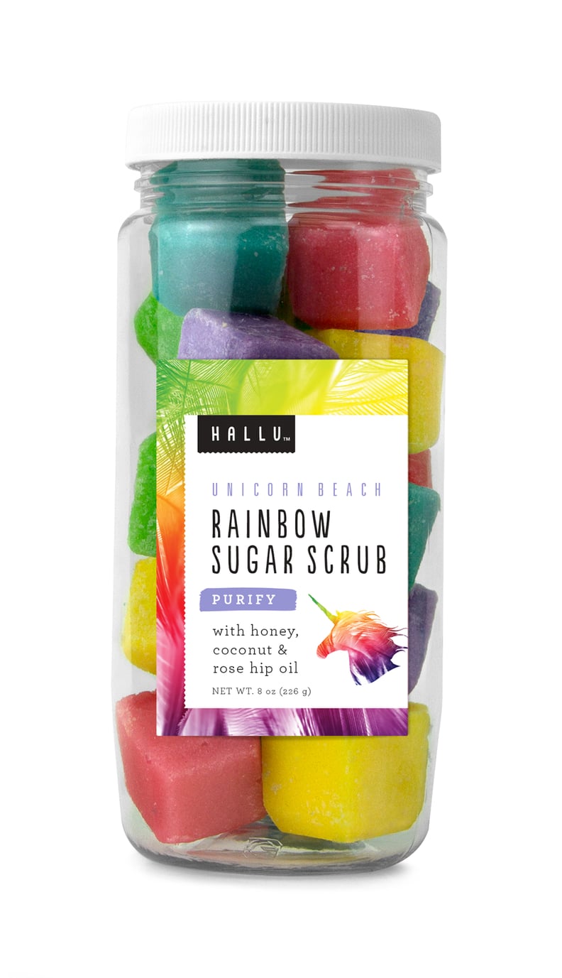 Hallu Unicorn Rainbow-Colored Sugar Scrub Cubes