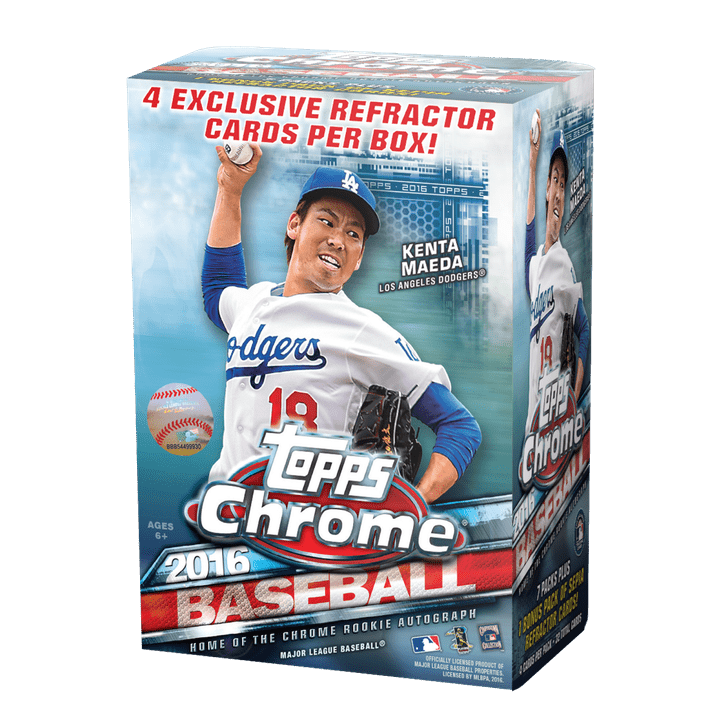 2016 MLB Topps Baseball Trading Cards Chrome Full Box Gifts For Kids