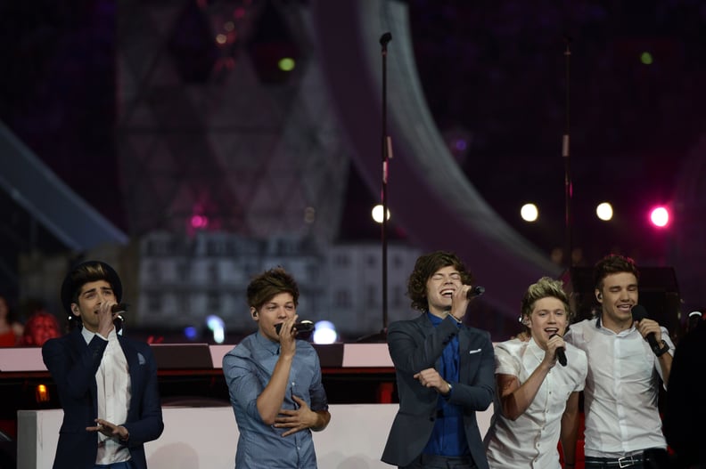 One Direction Performing at the Summer Olympics Closing Ceremony in 2012