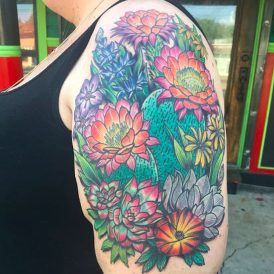 Cactus Flower Tattoos