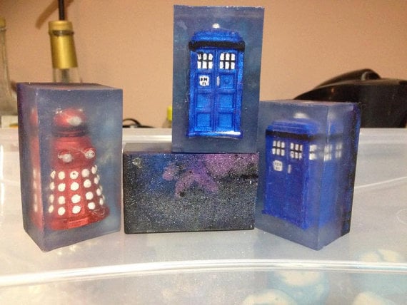 GeekySoaps The Doctor or Dalek Glycerin Soap