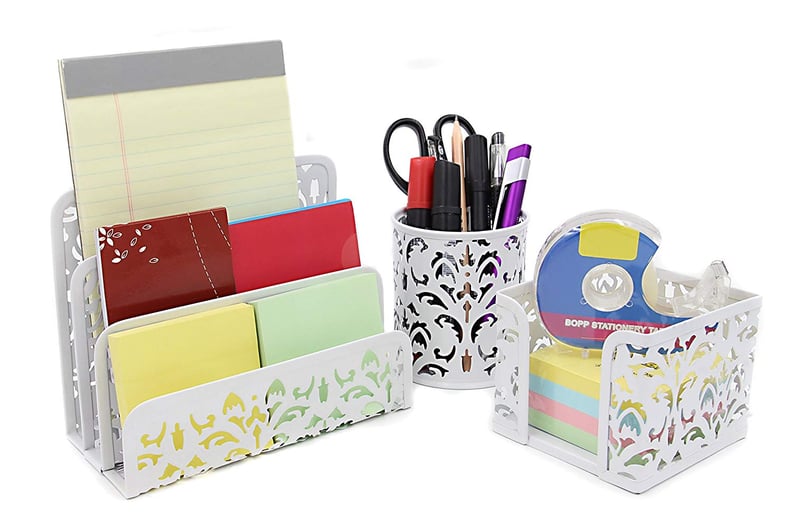 3-in-1 Floral Desk Organizer