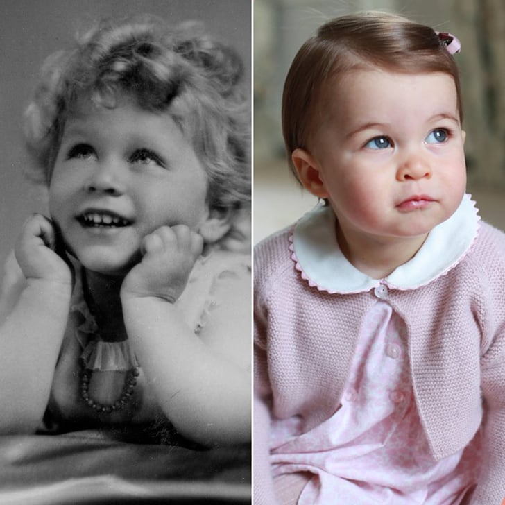 Princess Charlotte And Queen Elizabeth Lookalike Pictures Popsugar Celebrity