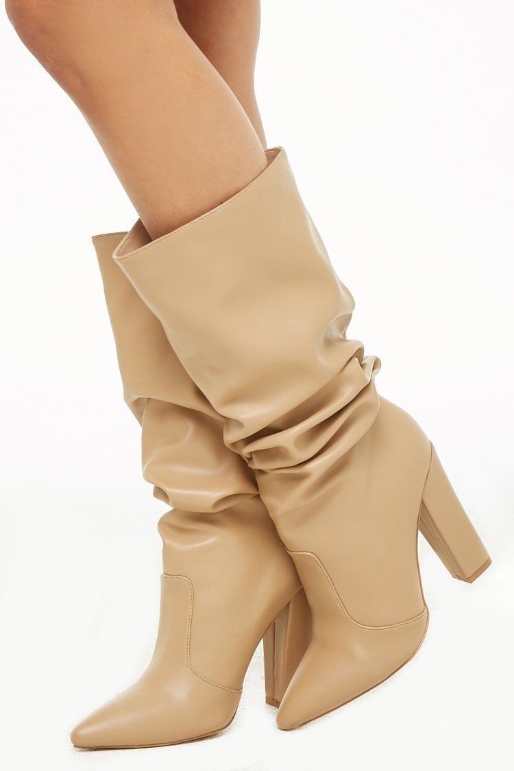 Forever 21 Slouchy Faux Leather Boots