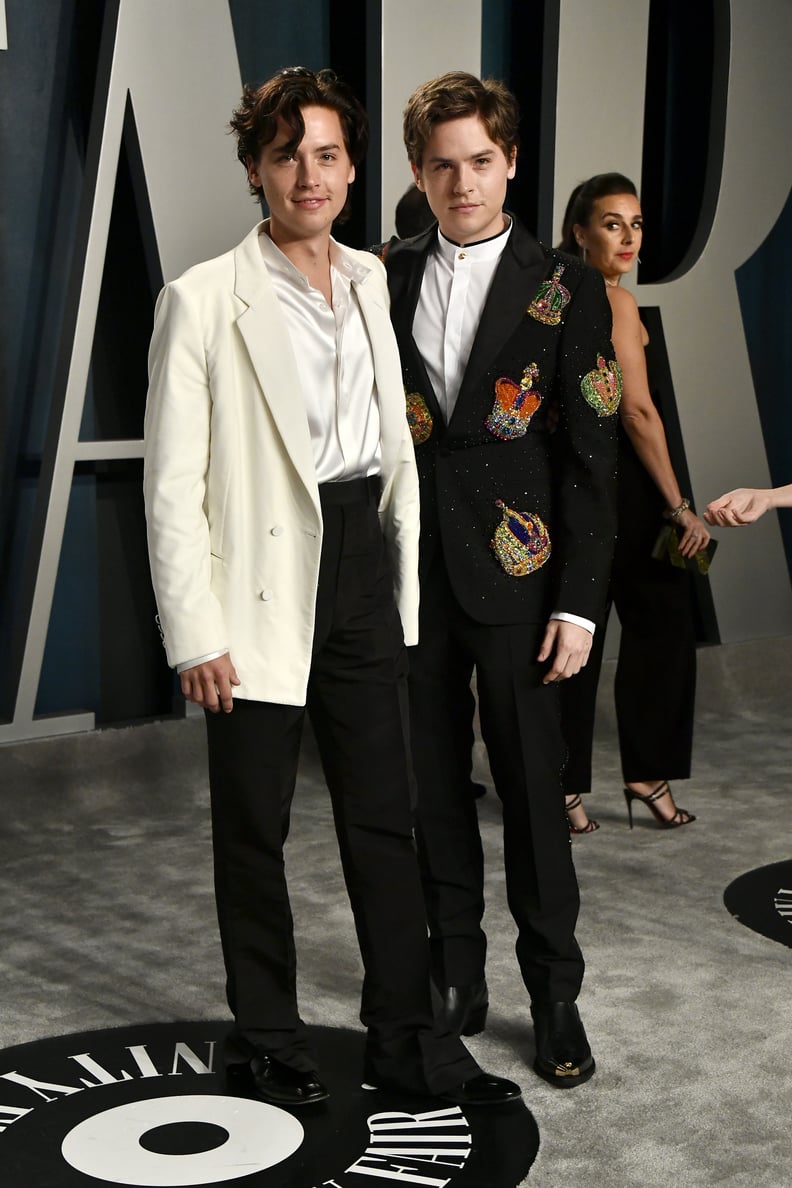 Cole Sprouse and Dylan Sprouse at the Vanity Fair Oscars Party 2020