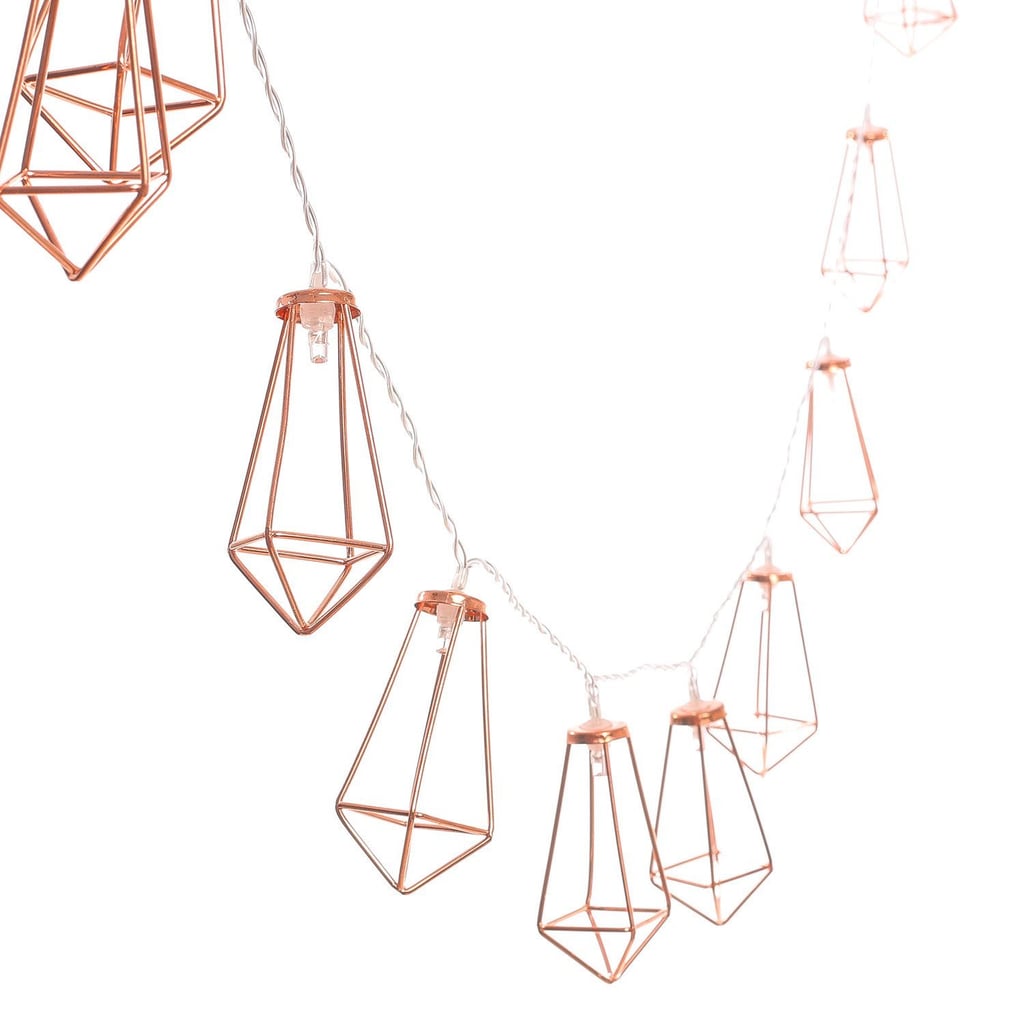 Rose Gold Geometric String Lights