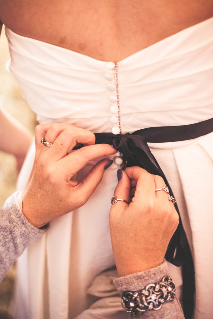 This Backyard Wedding Had Charming Rustic Halloween Decor