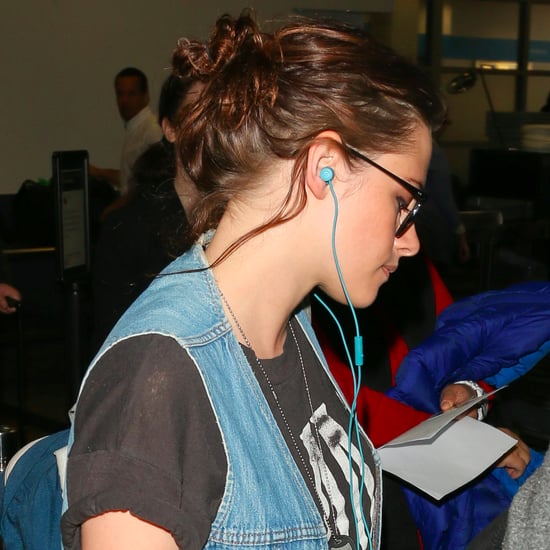 Kristen Stewart at Airport Going to Sundance Film Festival
