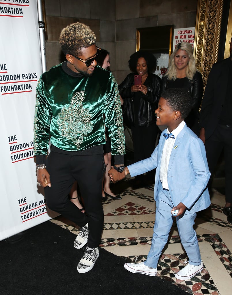 Usher and His Son at Gala in NYC June 2017