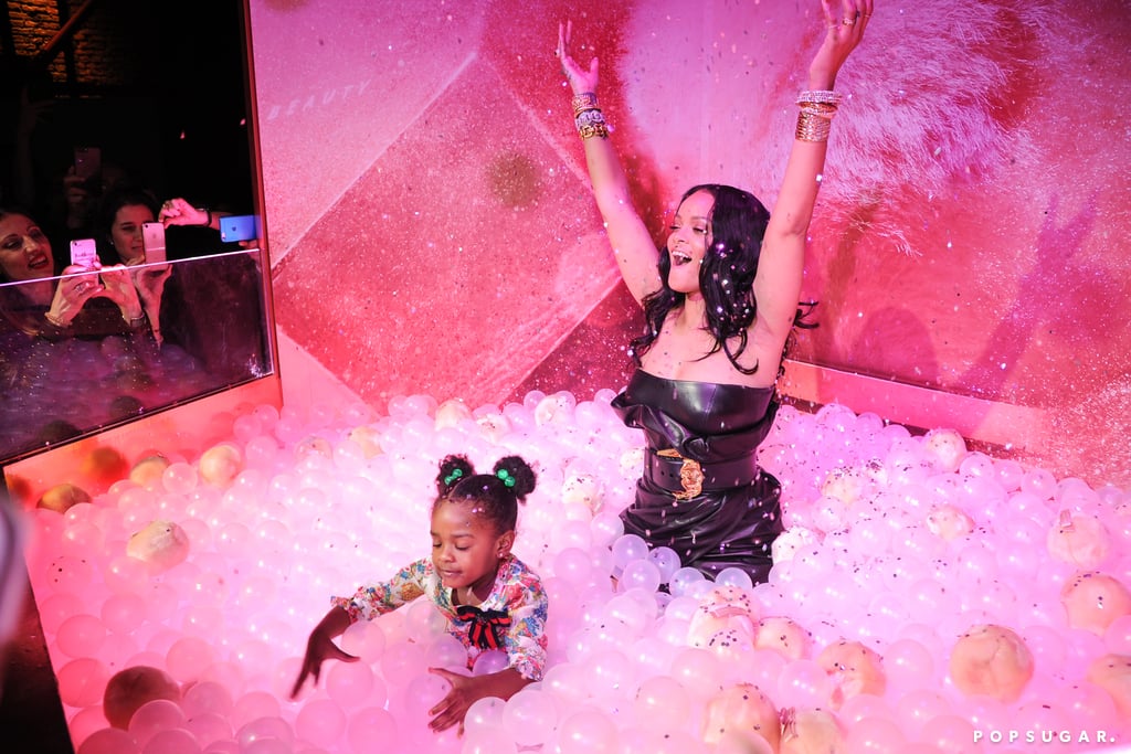 Rihanna and Niece Majesty at Fenty Beauty Event April 2018