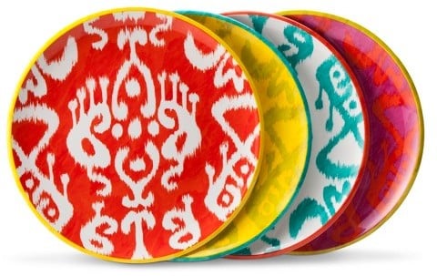 Mudhut MudhutTM Ikat Dinner Plate Set of 4 ($15)