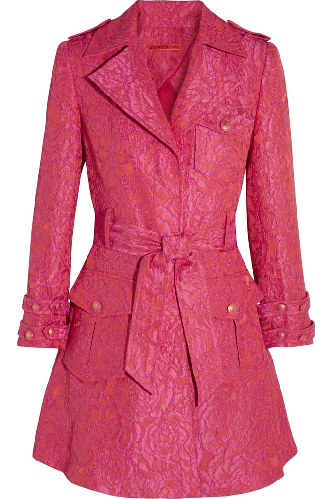 Alice + Olivia Klein Pink Jacquard Trench Coat ($159, originally $797)