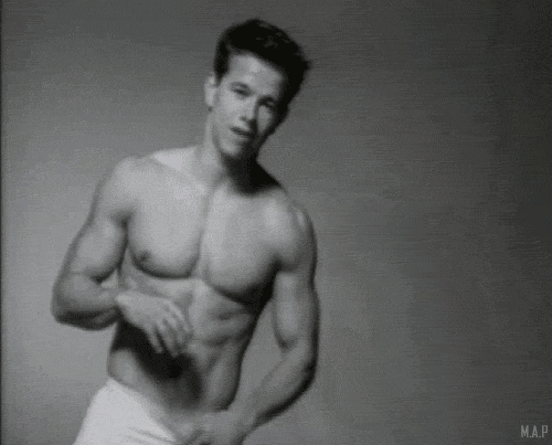 Mark Wahlberg in a 1991 Calvin Klein Ad