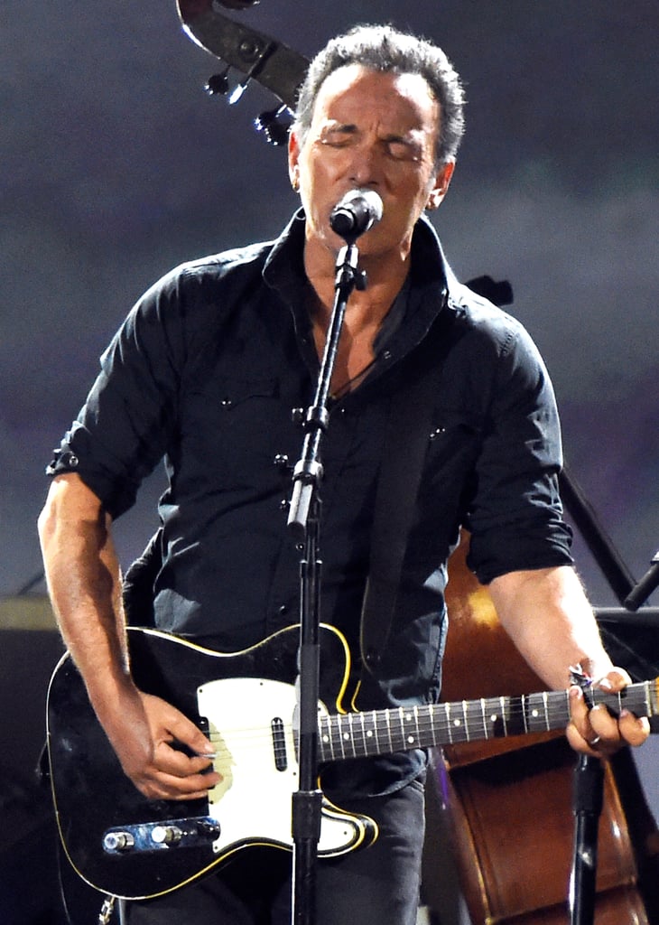Bruce Springsteen performed at the MusiCares event.