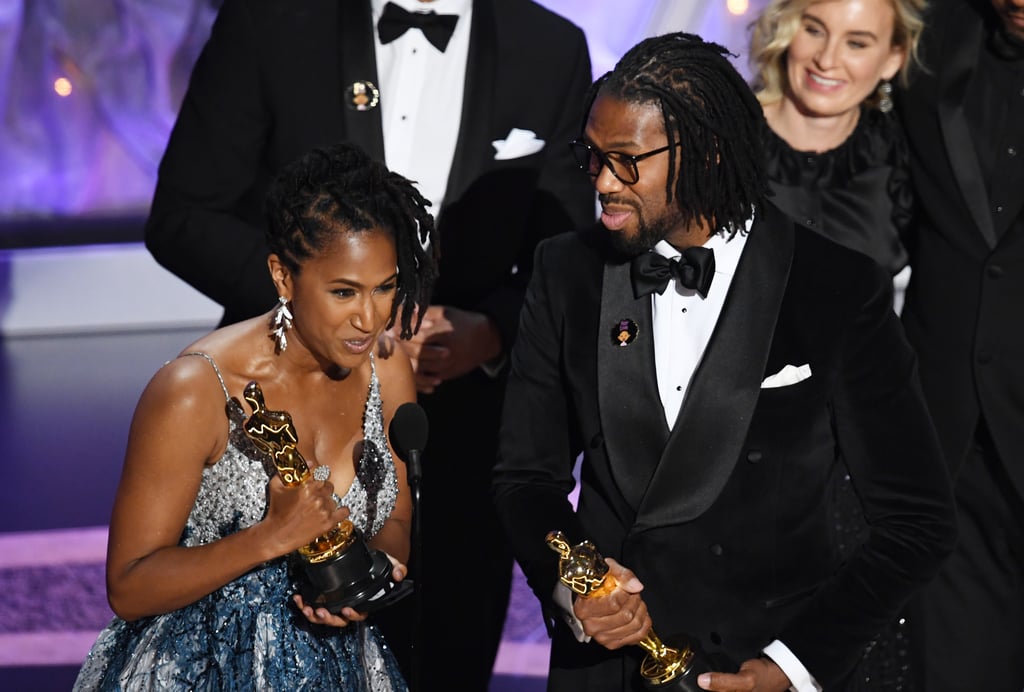 Karen Rupert Toliver and Matthew A. Cherry at the 2020 Oscars