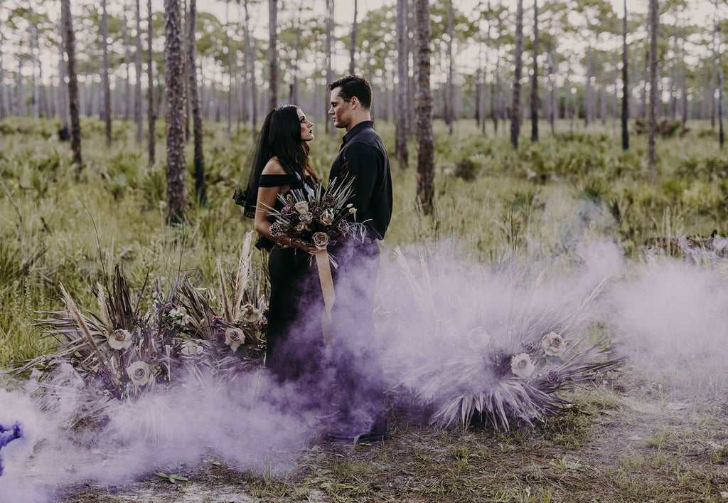 Witch-Inspired Halloween Wedding Shoot​