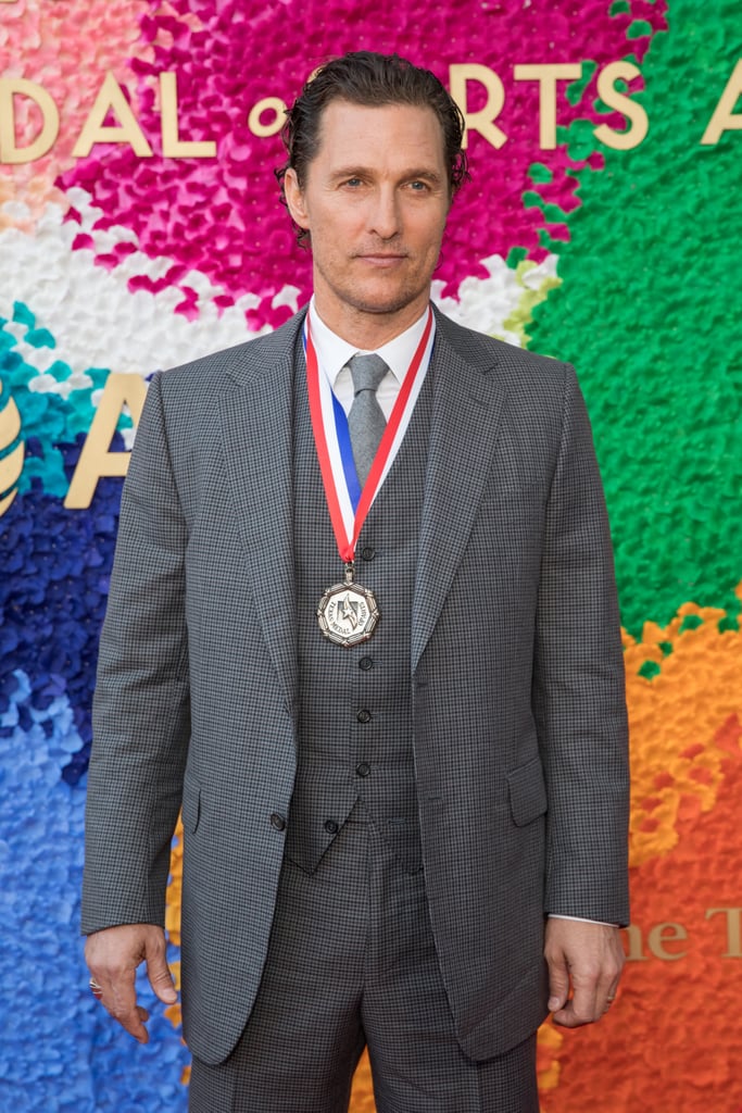 Matthew McConaughey and His Family at Texas Medal of Art