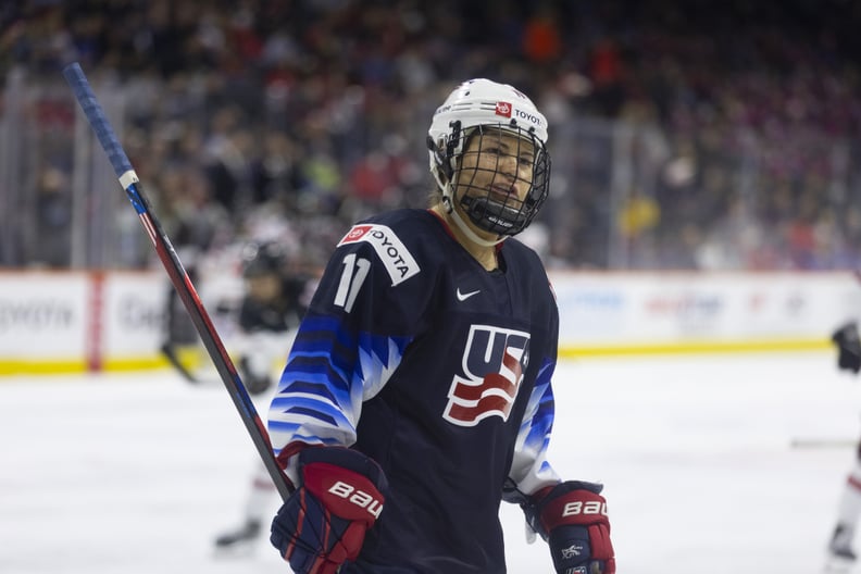 Abby Roque of the United States Women's Hockey Team