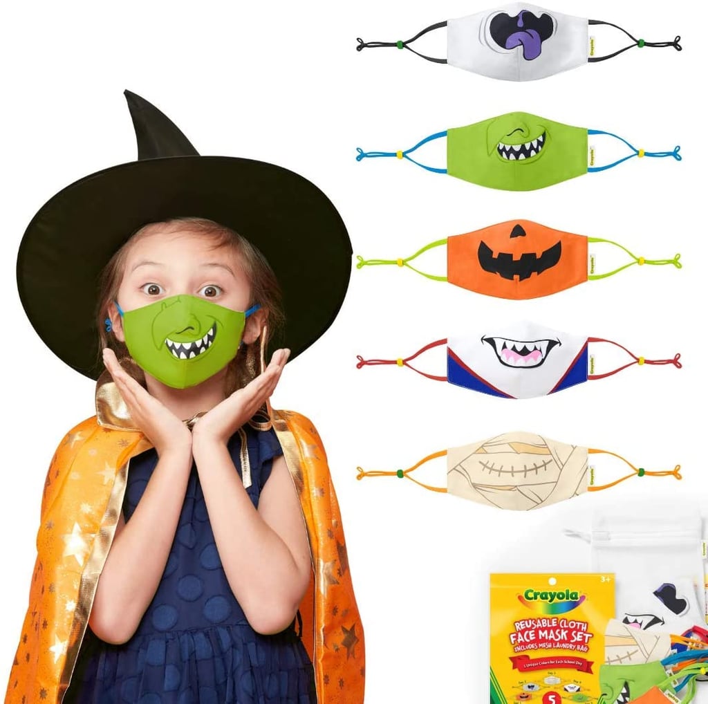 Crayola Halloween Reusable Cloth Kids' Face Mask Set