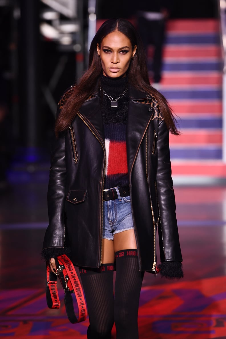 She Looked Tough in Her Second Leather Look at Tommy Hilfiger