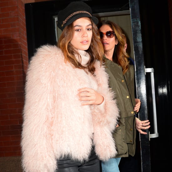 Kaia Gerber Newsboy Cap in New York Feb. 2017