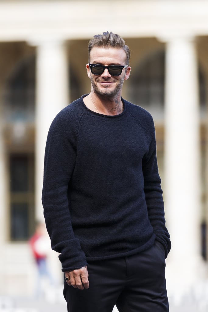 David Beckham at Paris Fashion Week 2016