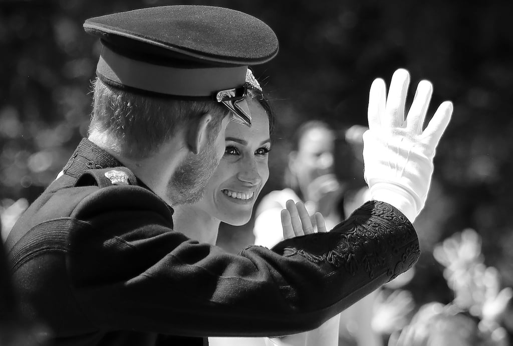 Prince Harry and Meghan Markle Black and White Photos