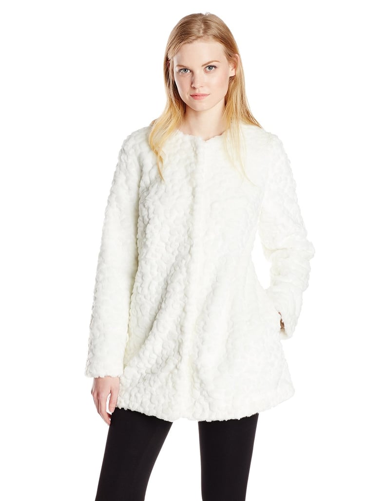 Sam Edelman Charles Faux-Fur Imprinted Coat