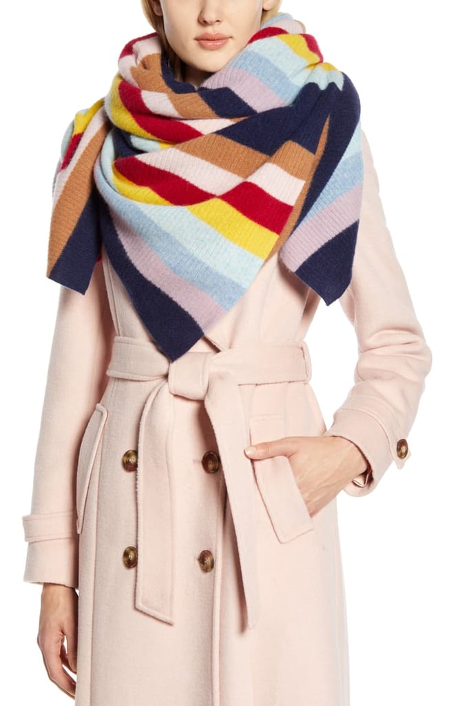 Halogen® x Atlantic-Pacific Stripe Cashmere Blanket Scarf