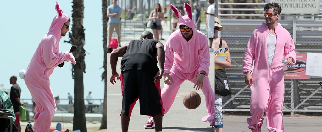 Josh Duhamel Dressed as Pink Bunny at Venice Beach | Picture