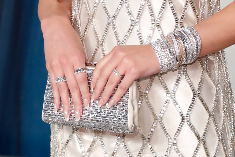 Hailee Steinfeld's Sparkly French Manicure