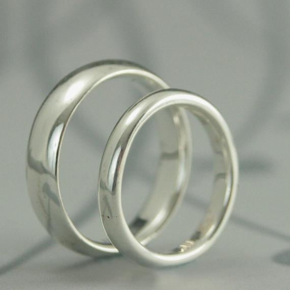 Comfort Fit Wedding Band Set